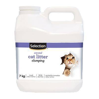 Selection litière agglomérante parfumée pour chats (7 kg) - scented clumping cat litter (7kg)