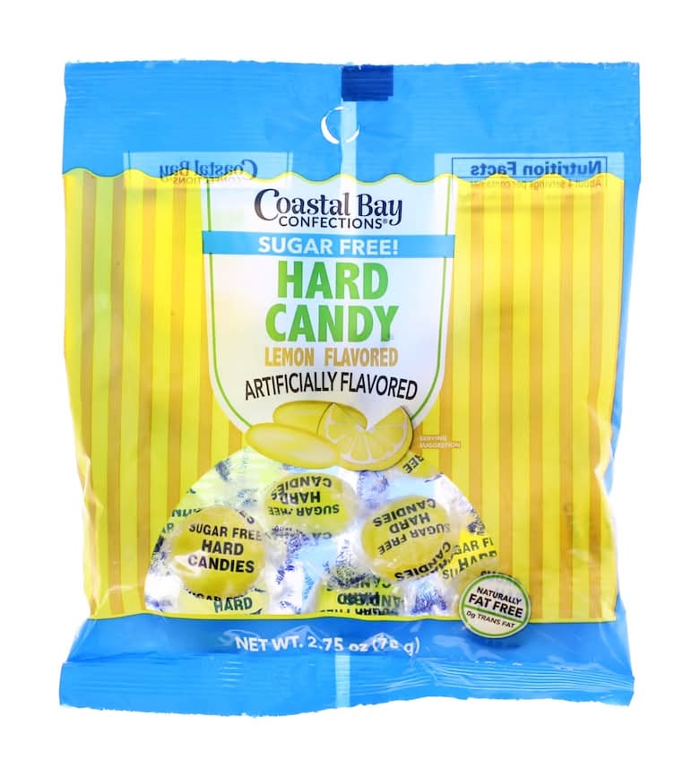 Coastal Bay Confections Sugar Free Hard Candy, Lemon (2.75 oz)