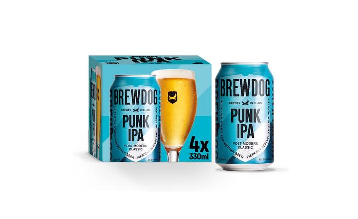 BrewDog Punk Post Modern Classic IPA 4 x 330ml Cans (400801)