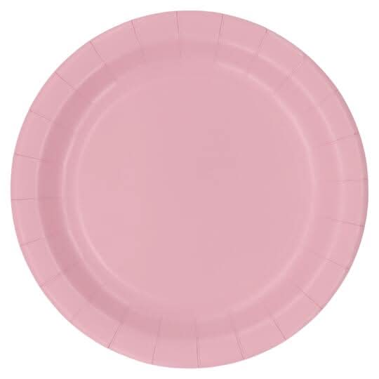 9" Light Pink Paper Dinner Plates, 10Ct. By Celebrate It