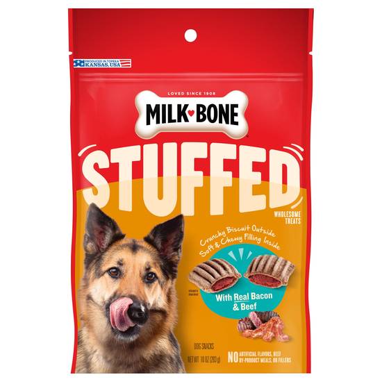 Milk-Bone Stuffed Bacon and Beef Dog Snacks (10 oz)