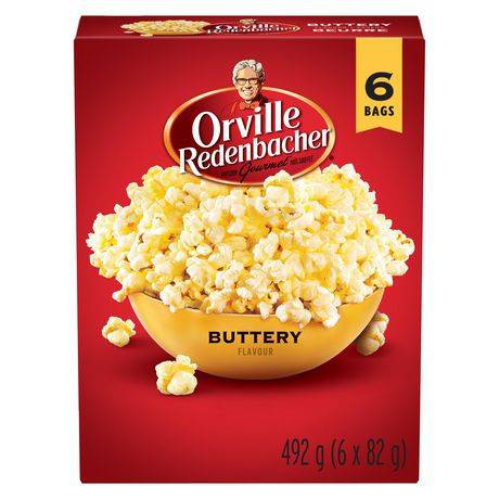 Orville Popcorn Butter 6Pk  - 492g