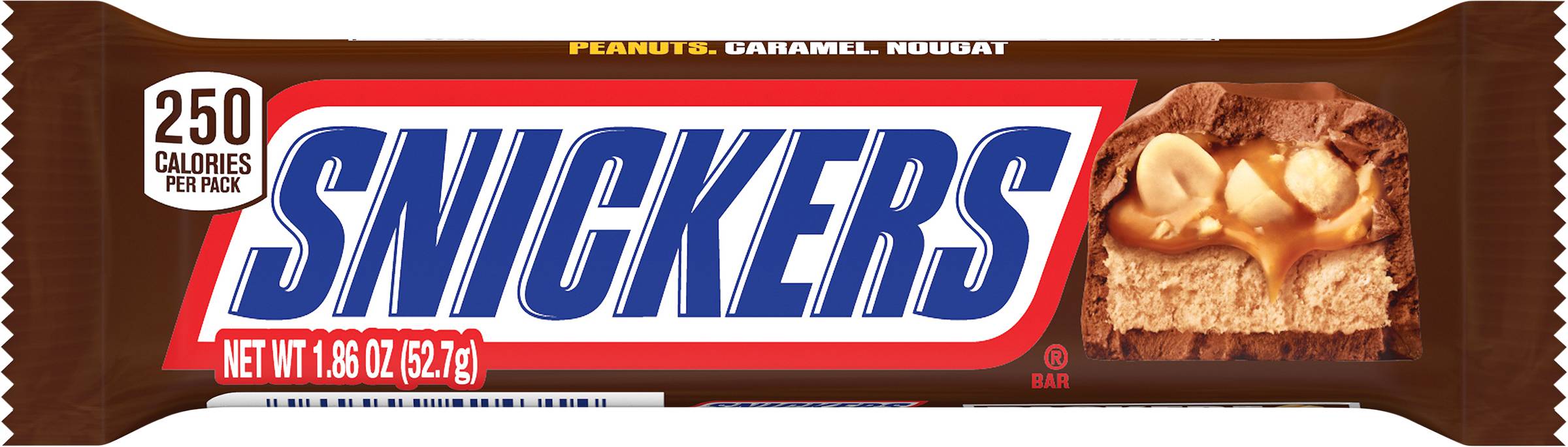 Snickers Peanuts Caramel Candy Bar (milk chocolate)