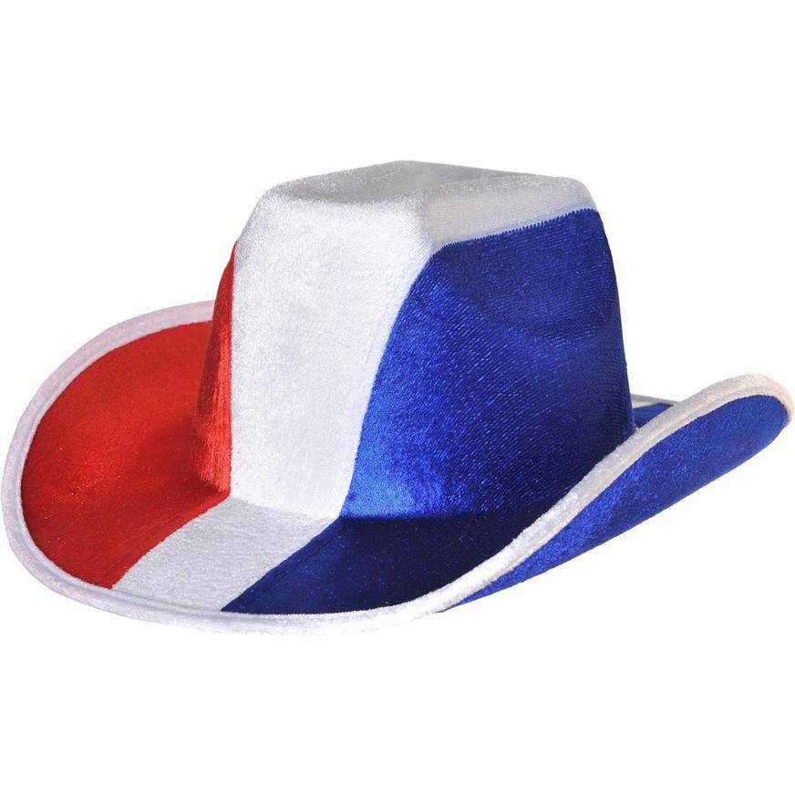 Party City Cowboy Hat (red-white-blue)