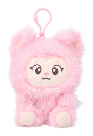 Valentine's Sparkle Monster Clip Baby Pink