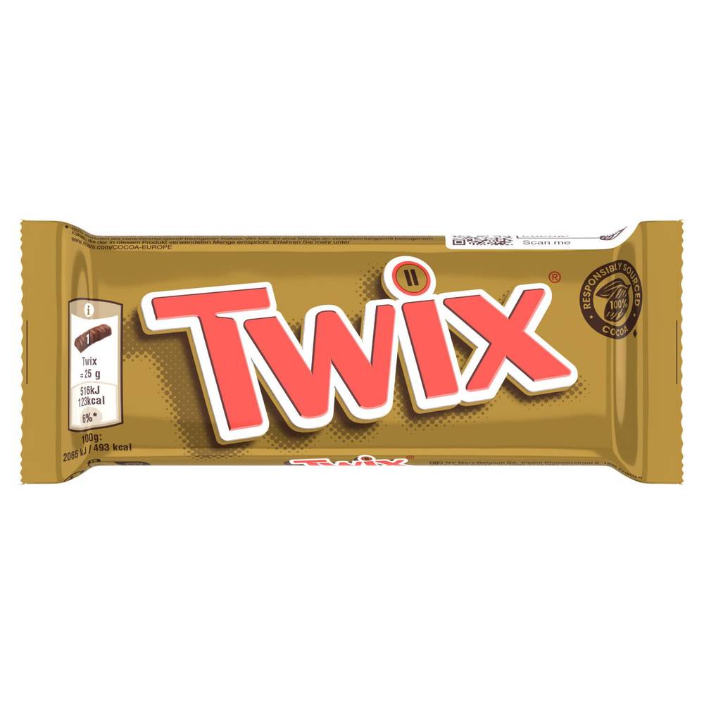 Twix - Barres chocolatée biscuits enrobées de chocolat et caramel