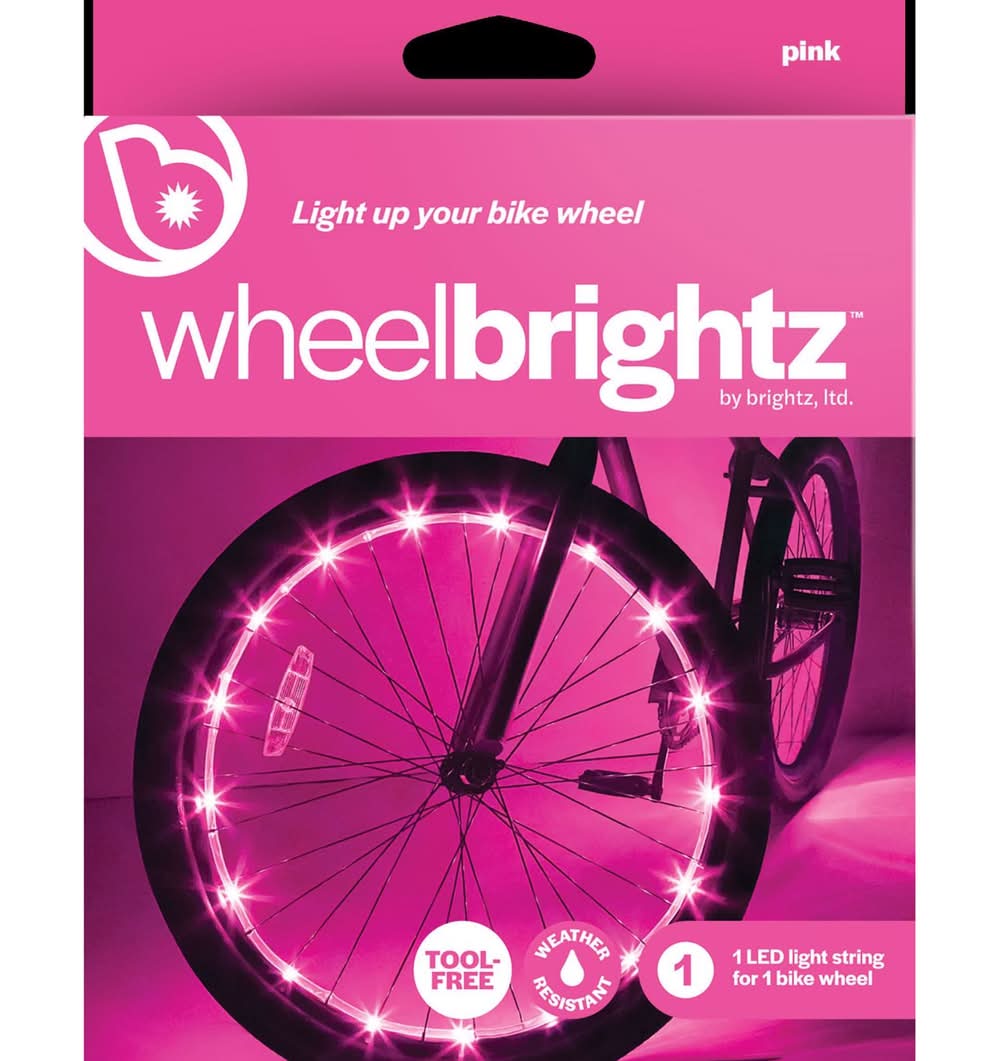 Brightz Wheel Brightz Pink Led Bike Accessory Abs Plastics 1 Pk