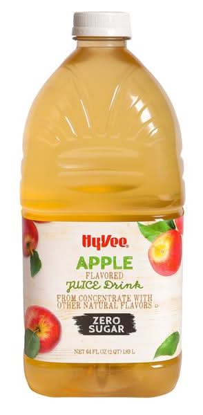 Hy-Vee Zero Sugar Apple Juice Drink (64 fl oz)
