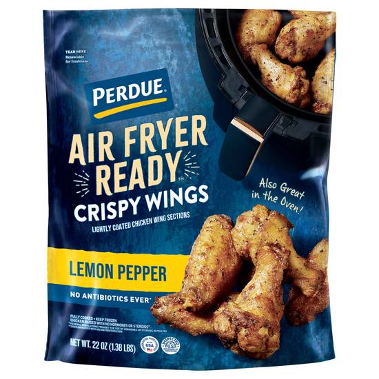 Perdue Air Fryer Ready Crispy Chicken Wings (lemon-pepper)