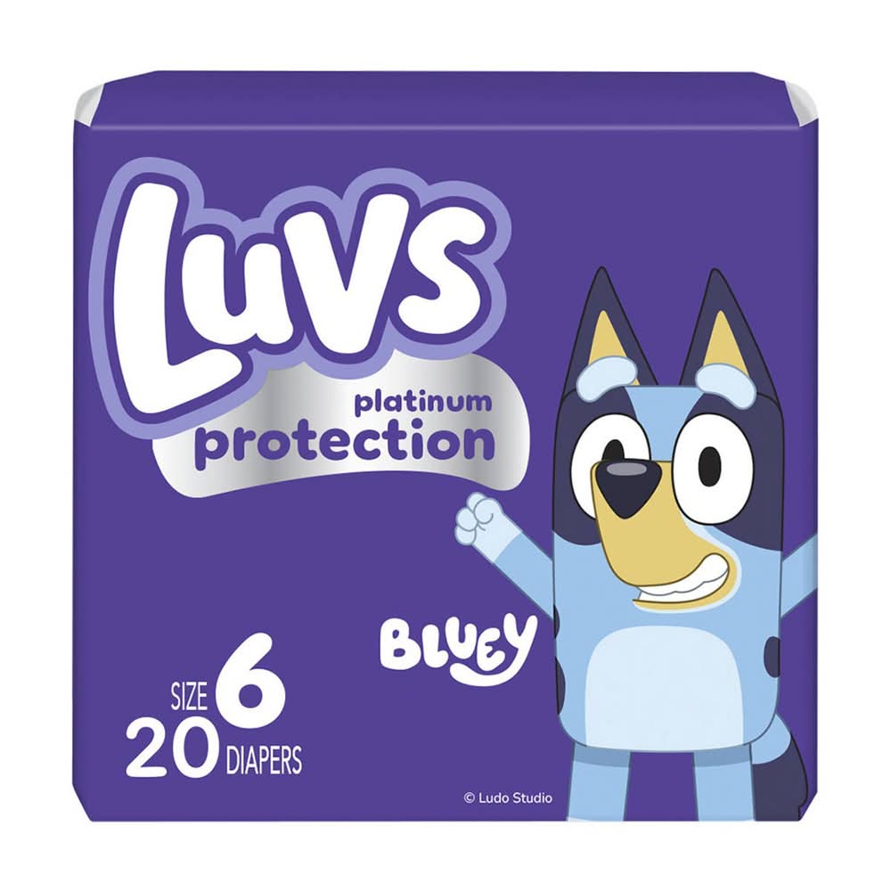 Luvs Platinum Protection Baby Diapers Size 6 (35+ Lbs) 20 Ct