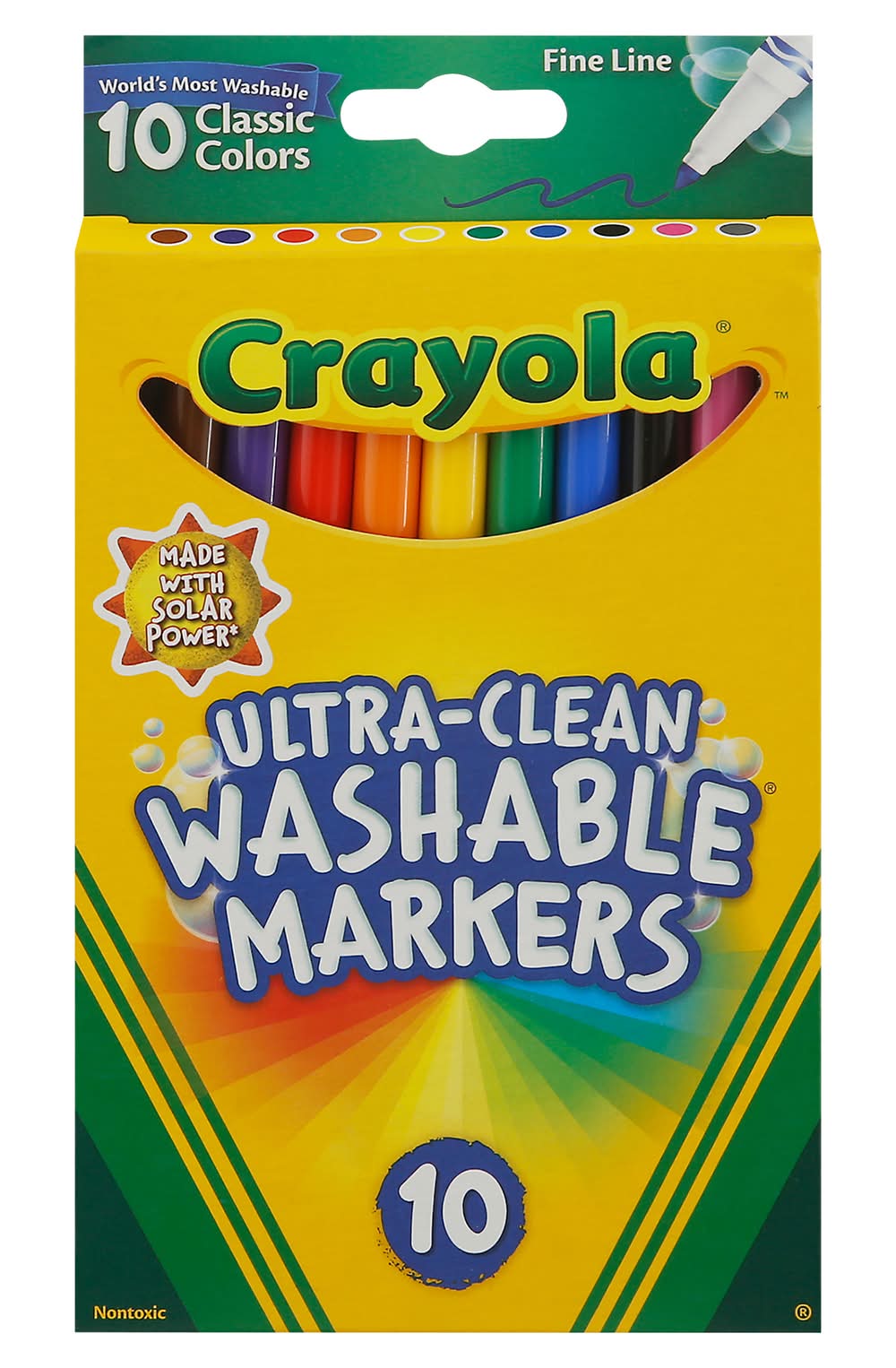 Crayola Color Max Fine Line Ultra Clean Washable Markers (0.5 oz, 10 ct)