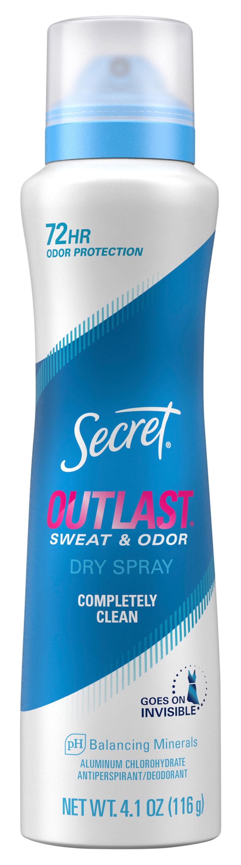 Secret Outlast Dry Spray Antiperspirant Deodorant For Women (4.1 oz)