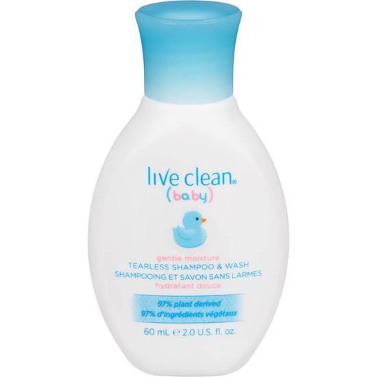 Live Clean Baby Tearless Shampoo & Body Wash, Travel Size