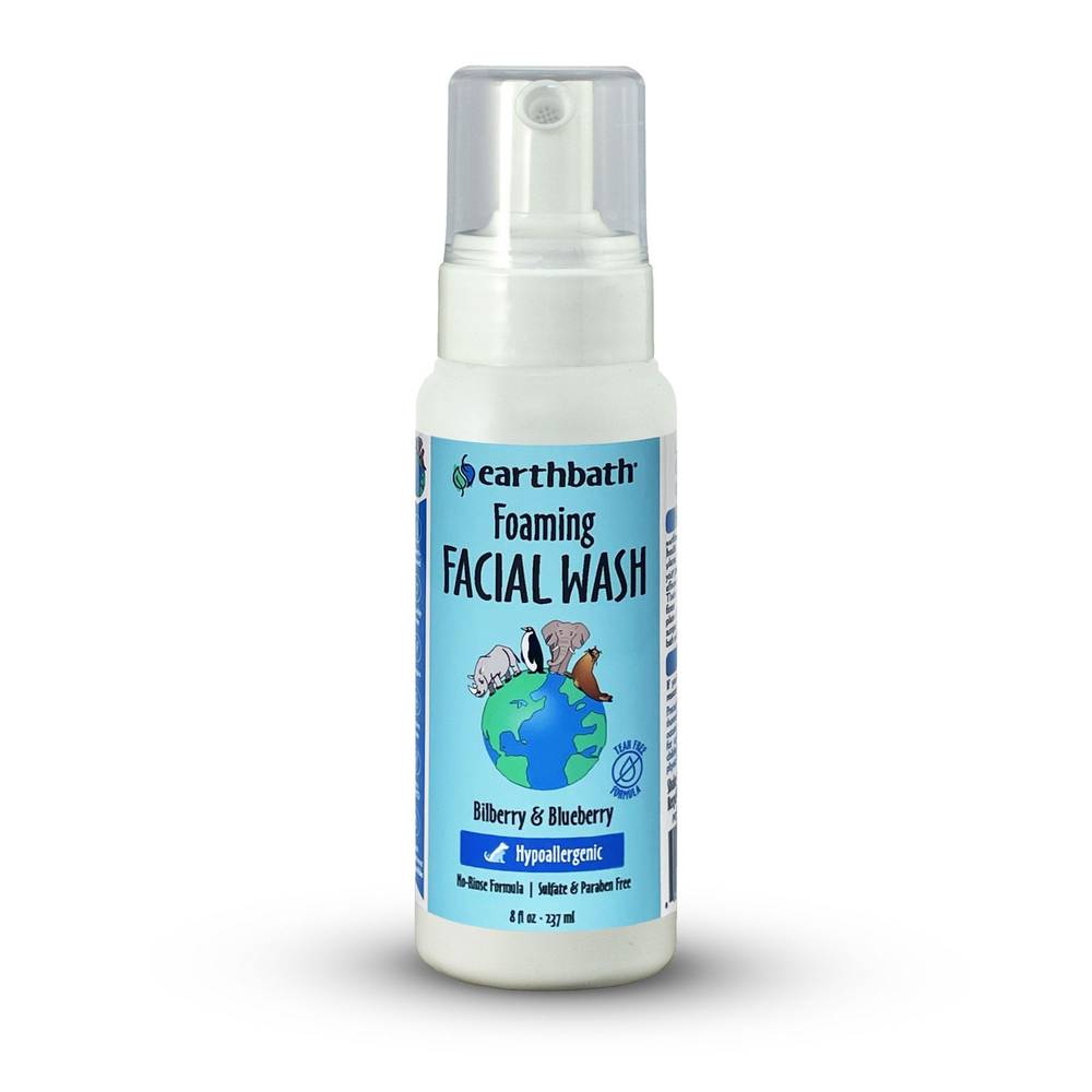 earthbath® Foaming Facial Wash - Bilberry & Blueberry (Size: 8 Fl Oz)