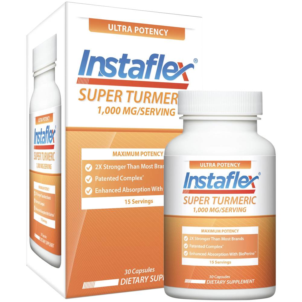 Instaflex Super Turmeric With Bioperine - Joint Support - 1,000 Mg (30 Capsules)