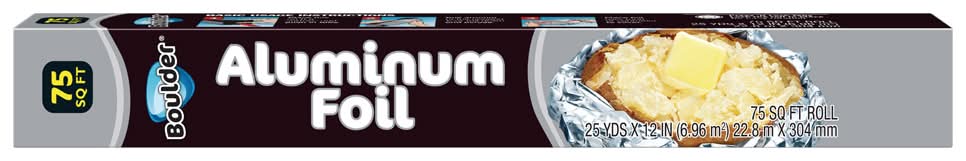 Boulder Canyon Aluminum Foil Roll, 75 sq ft