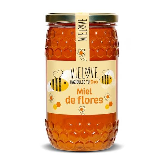 Miel de flores Mielove frasco 1 kg