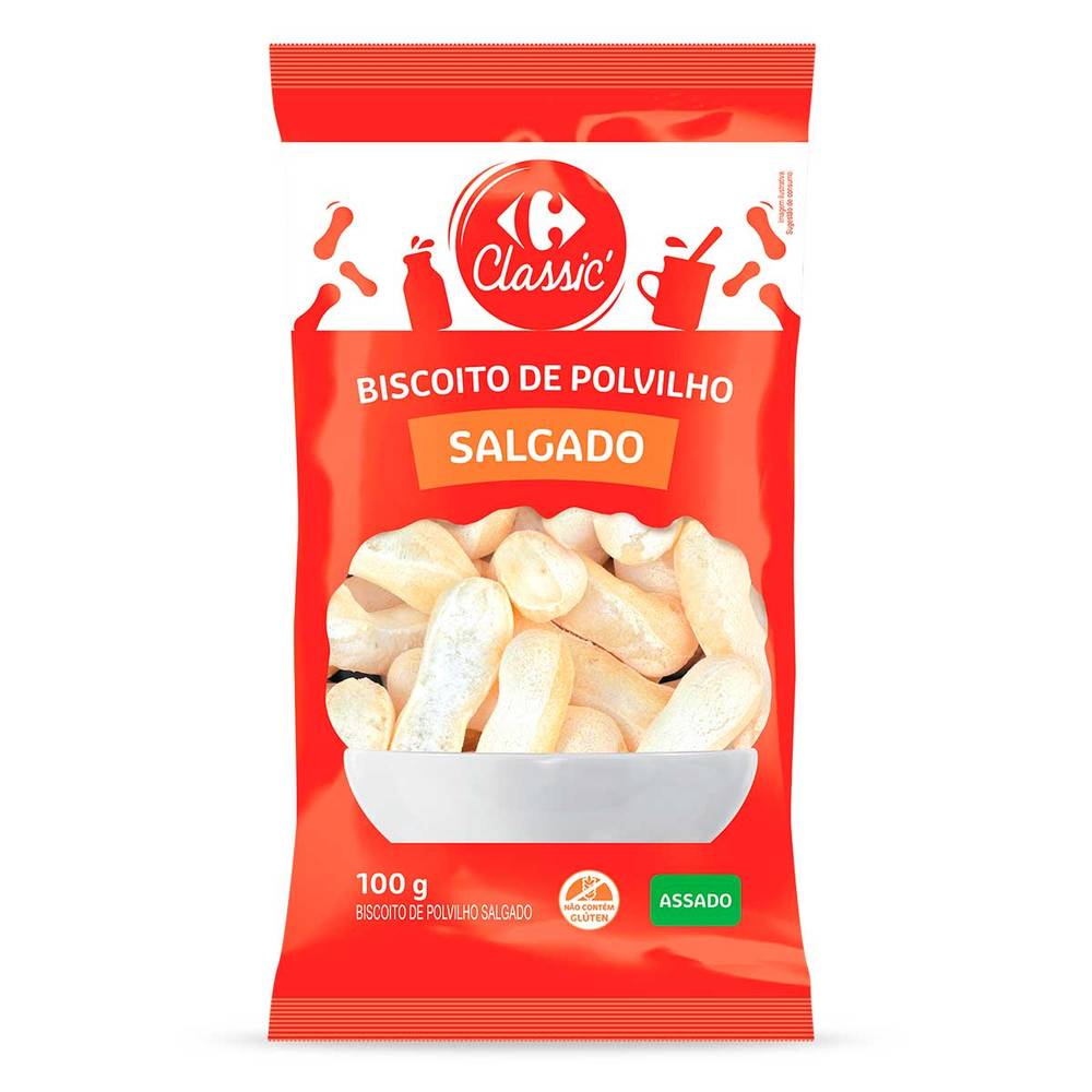 Biscoito de Polvilho Salgado Carrefour 100g