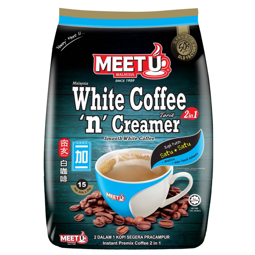 Meet U White Coffee 'N' Creamer 2in1 (375 g)