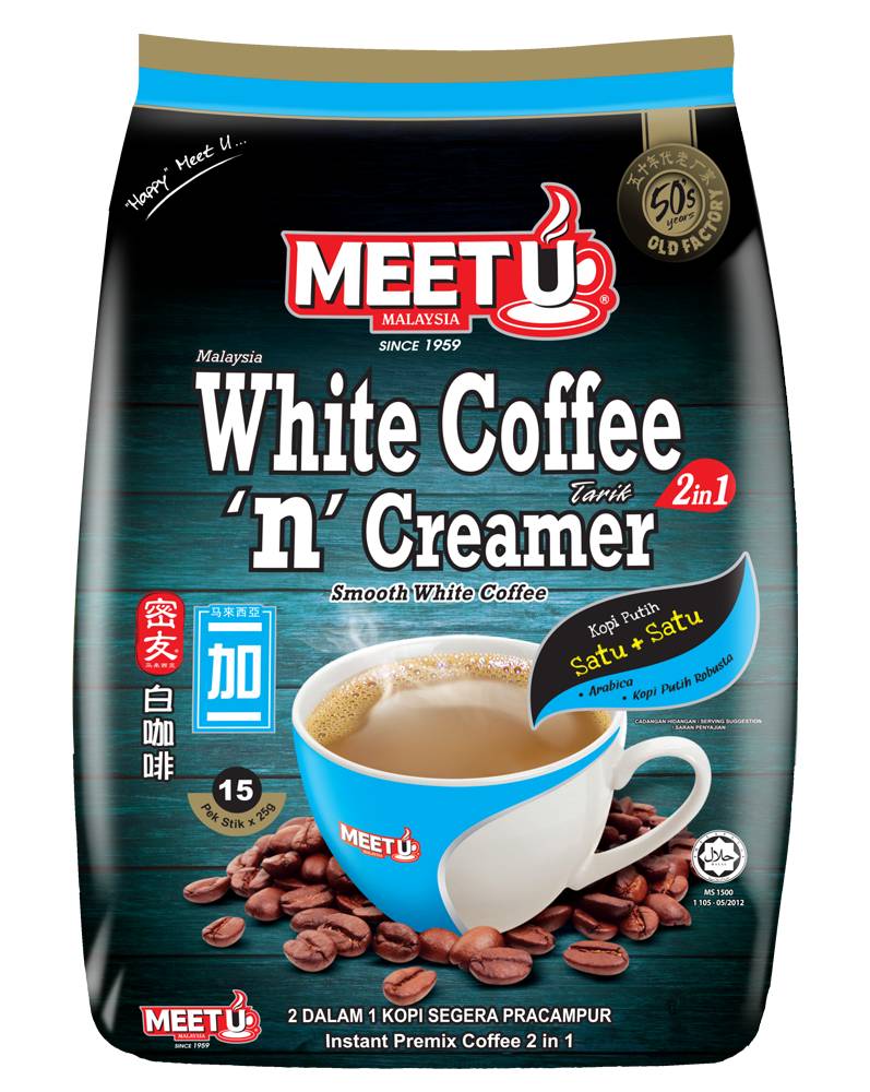 Meet U White Coffee 'N' Creamer 2in1 (375g)