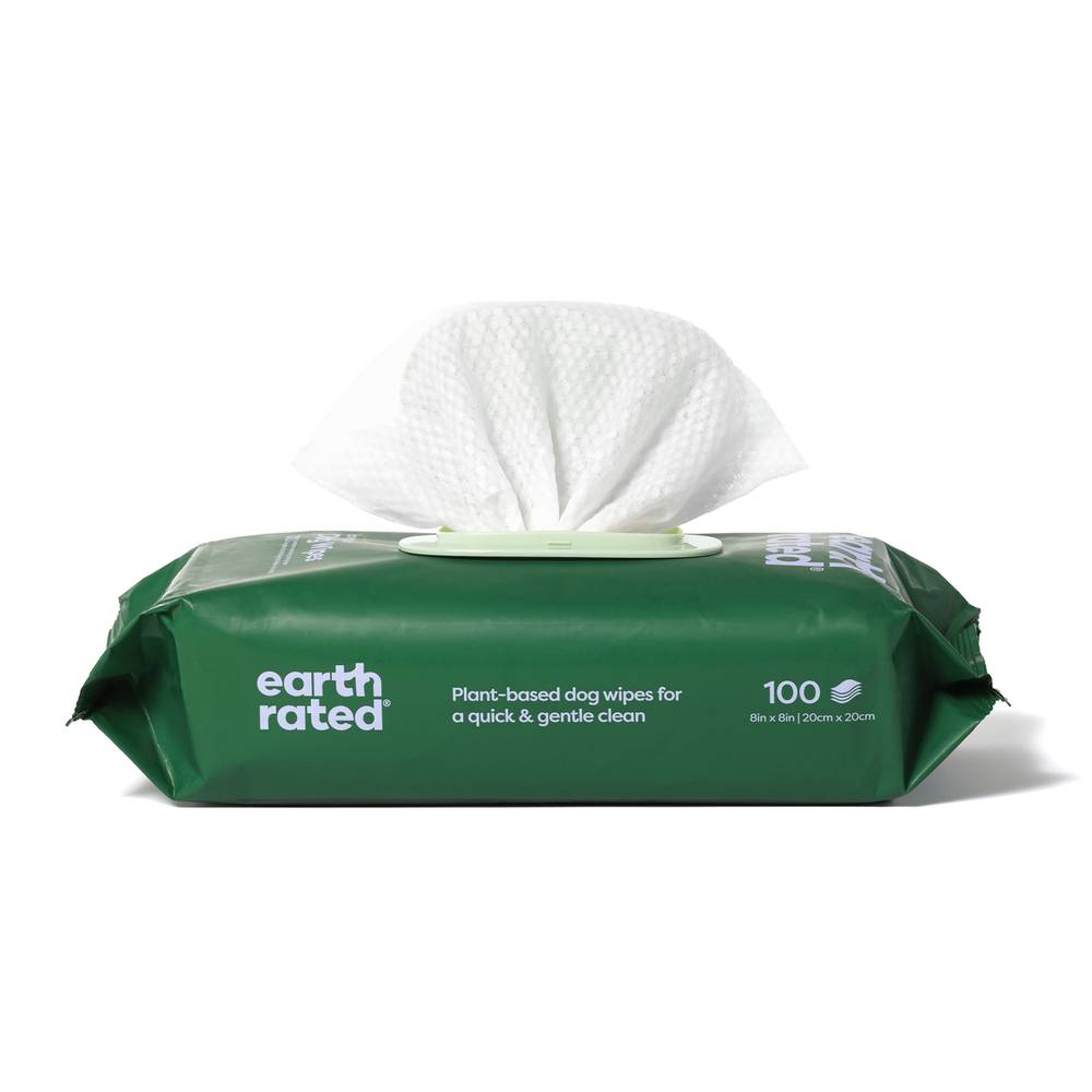 Earth Rated Dog Grooming Wipes (8 in x 8 in)