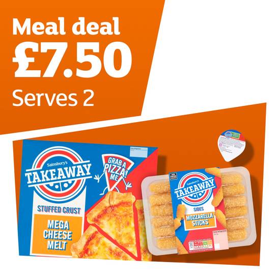 Takeaway Pizza Meal Deal (Serves 2)