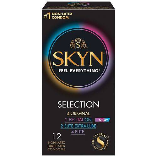 SKYN Selection Non-Latex Lubricated Condoms - 12.0 ea