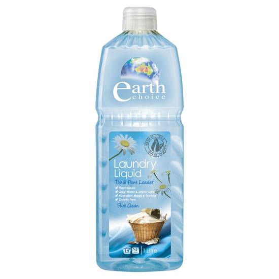 Earth Choice Laundry Liquid Top & Front Loader Pure Clean 1L