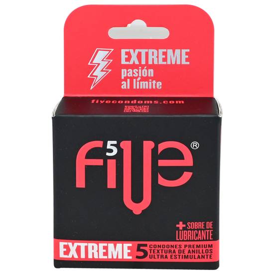 FIVE PRESERVATIVOS EXTREME 5 CAJ*5