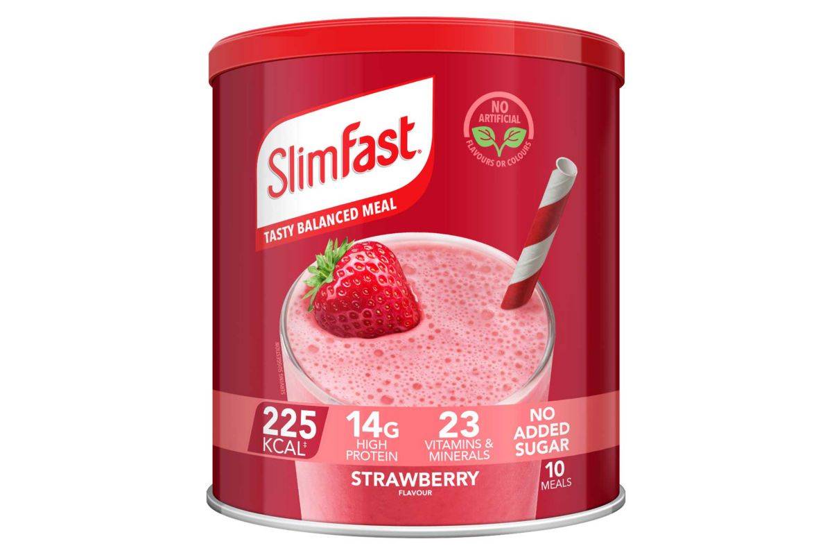 SlimFast Strawberry Flavour Shake - 365g