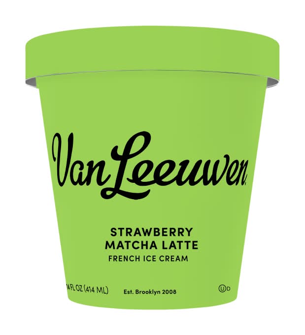 Van Leeuwen French Ice Cream, Strawberry Matcha Latte (14 fl oz)