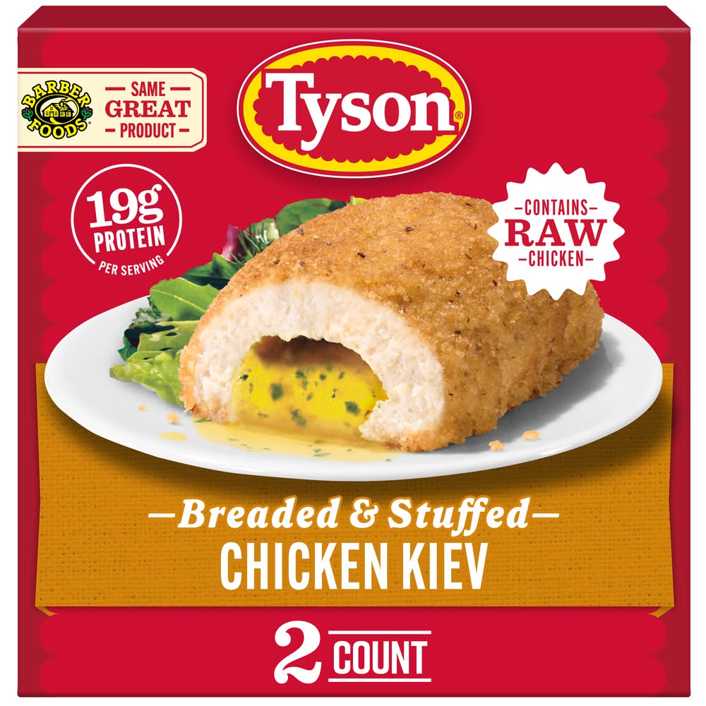 Tyson Breaded & Stuffed Chicken Kiev (10 oz, 2 ct)