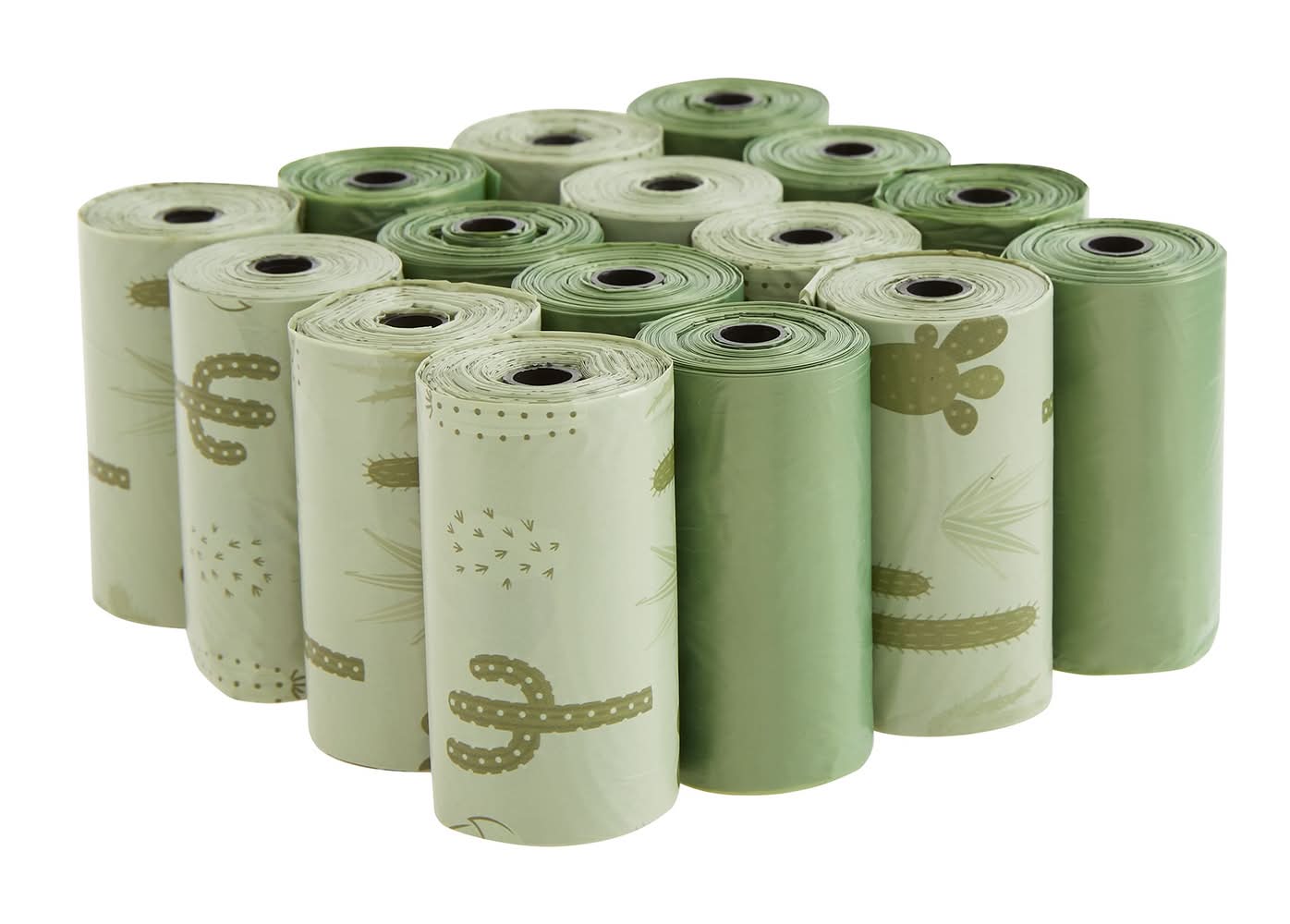 Top Paw® Dog Poop Bags - Extra Thick, Eucalyptus Scent, Green - Cactus & Solids - 60-240 Count (Size: 240 Count)