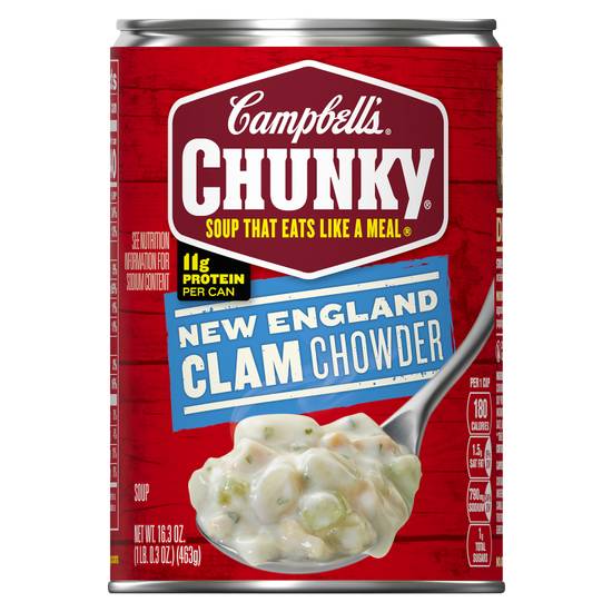 Campbell's Chunky New England Clam Chowder Soup 18.8oz