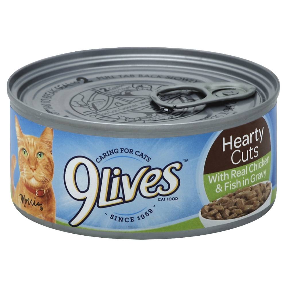 9Lives Hearty Cuts Cat Food, Chicken-Fish (5.5 oz)