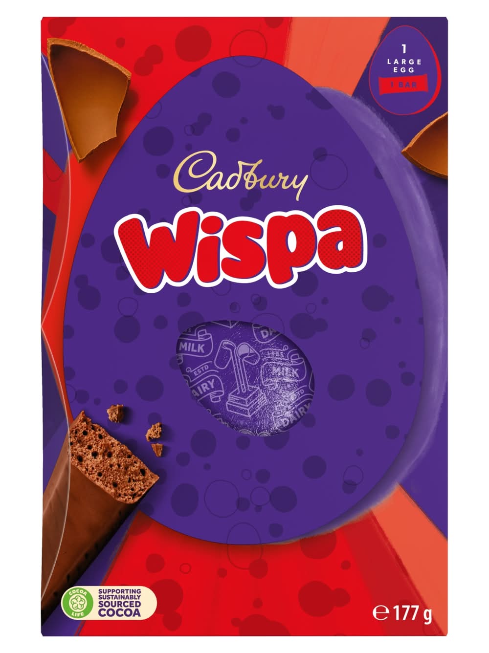 Cadbury Wispa Traditional Easter Egg 177g