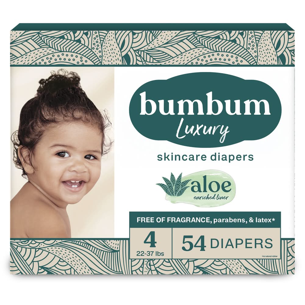 bumbum Luxury Skincare Disposable Diapers (54 ct)