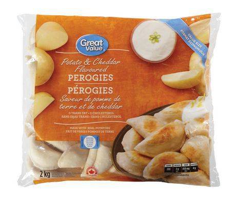 Great value pérogies à saveur de pomme de terre et cheddar, format valeur (2 kg) - potato and cheddar flavoured perogies (2 kg)