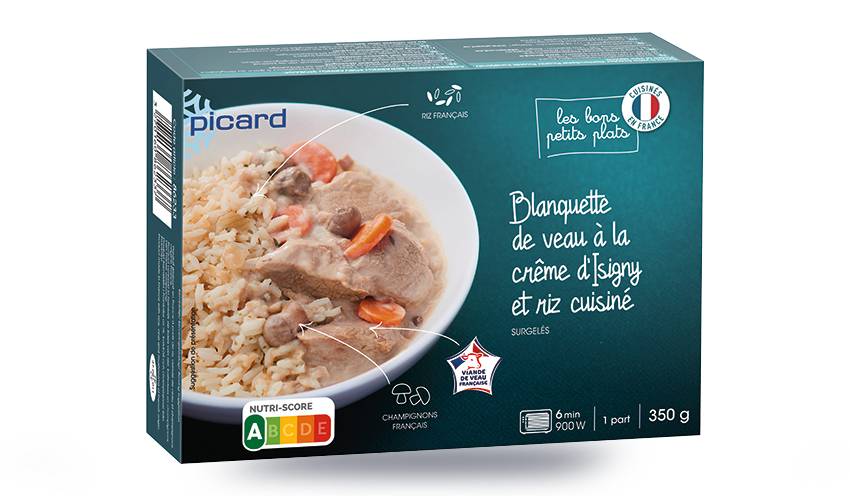 Blanquette de veau à la crème d'Isigny et riz