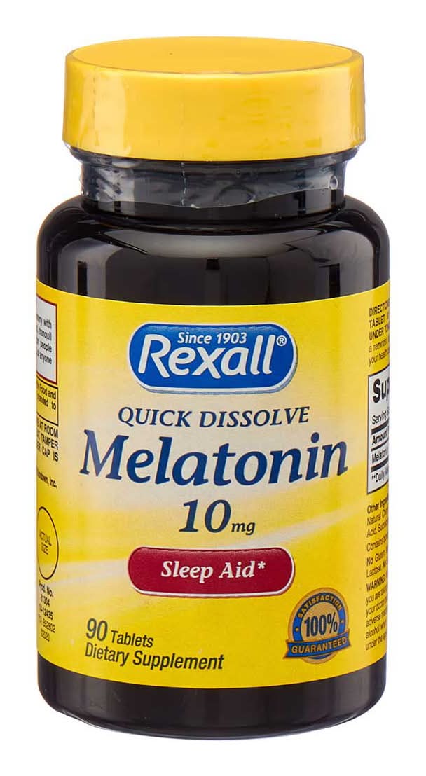 Rexall Quick Dissolve Sleep Aid Melatonin 10 mg Tablets (90 ct)