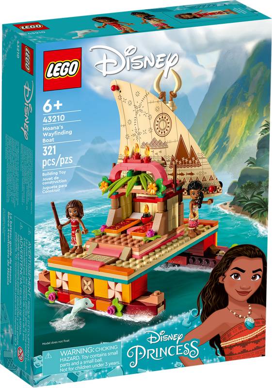 Lego disney barco orientador de moana 43210