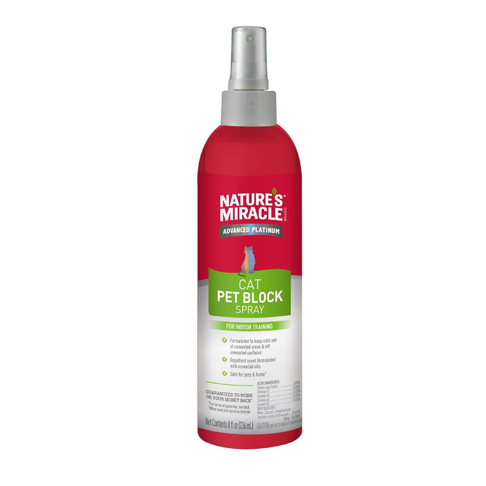 Nature's Miracle Advanced Platinum Cat Pet Block Spray (8 fl oz)