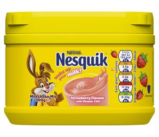 Nesquik Strawberry Flavoured Milkshake Powder 300G Tub