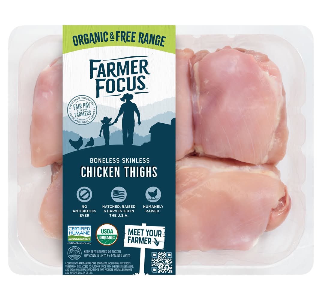 Farmer Focus Skinless Boneless Chicken Thighs