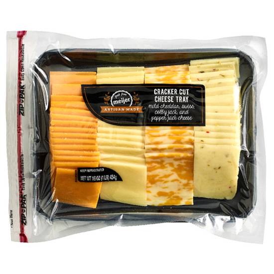 Fresh From Meijer Cracker Cut Cheese Party Tray, 16 Oz