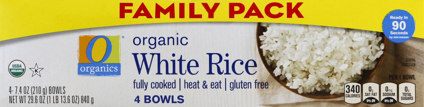 Signature Select Organic White Rice Bowl