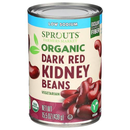 Sprouts Organic Low Sodium Dark Red Kidney Beans