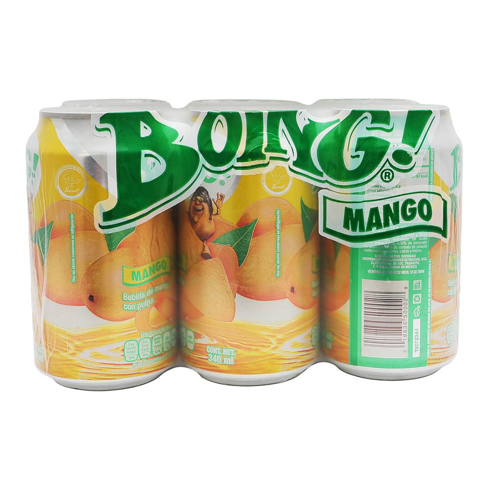 Boing bebida con pulpa de mango (6 x 340 ml)
