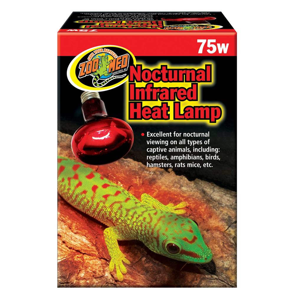 Zoo Med Nocturnal Reptile Infrared 75w Heat Lamp