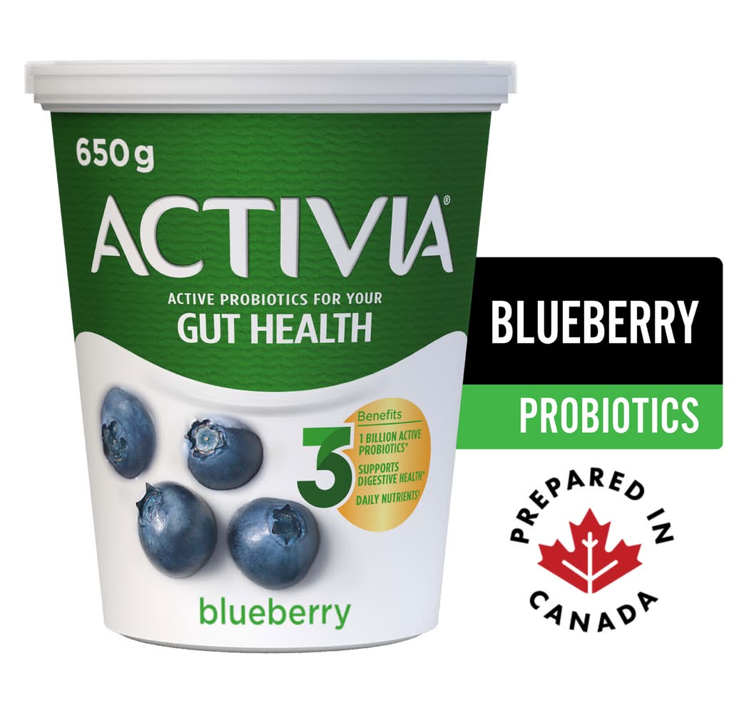 Activia Probiotic Yogurt, Blueberry (650 g)